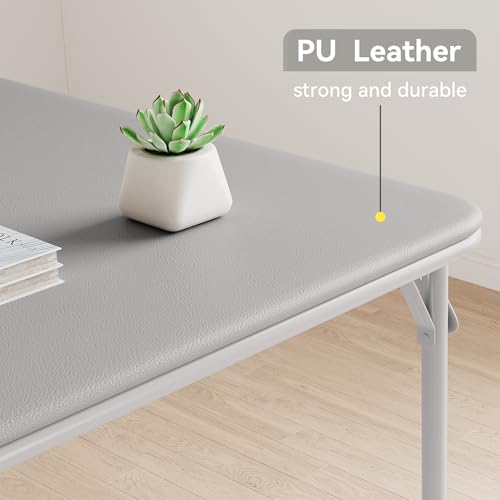 34 Inch Folding Card Table with Padded Top