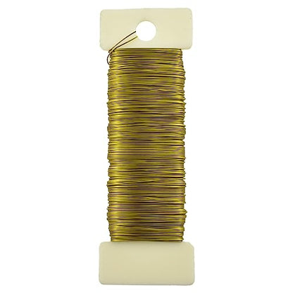 26Gauge Golden Metal Floral Wire