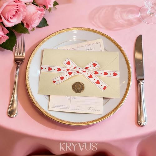 Red Hearts Cotton Ribbon (36 Foot)