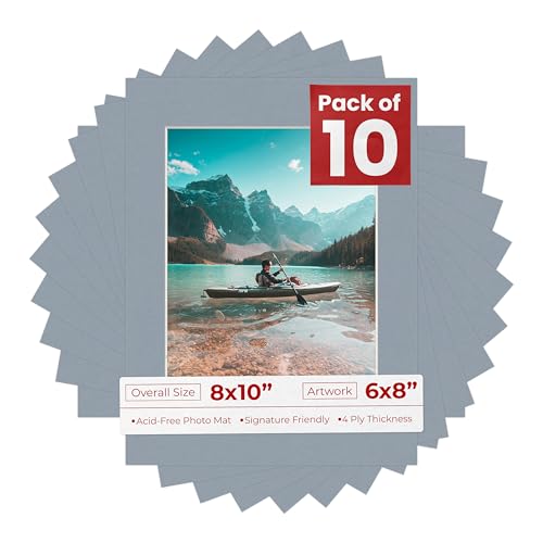 8x10 Mat for 6x8 Photo (10 Count)