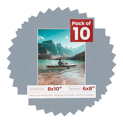 8x10 Mat for 6x8 Photo (10 Count)