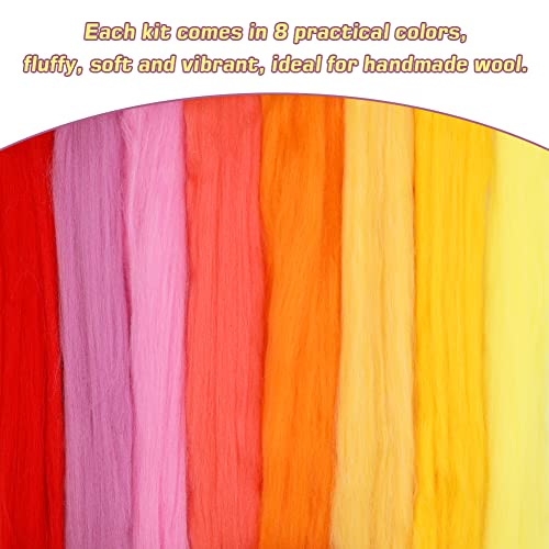Needle Felting Wool 2.82oz (8 Count)