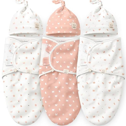 3pk Organic Swaddles for Newborns Girls (3 Count)