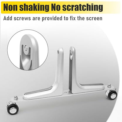 2PCS Room Divider Stabilizer Feet with Stainless Steel Wheels (4 Count)