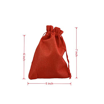 Pack of 25 Burlap Gift Bags with Drawstring Linen Jewelry Pouches Wedding Hessian Jute Bags for Birthday and Treat Pouches Party Wedding Favors Gift