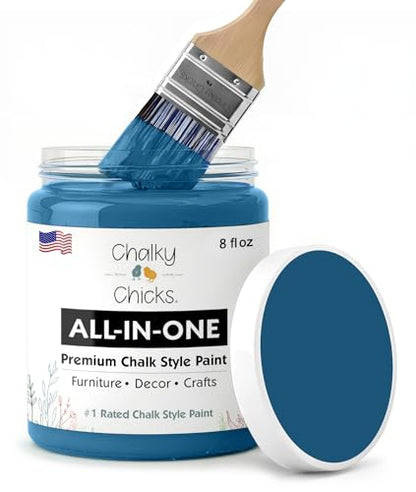 Midnight 8 Fl Oz Chalk Paint for Furniture All in One