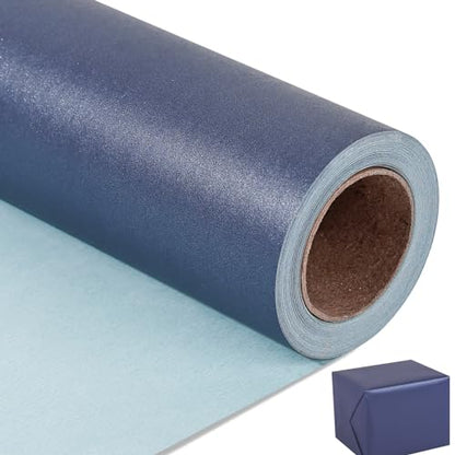 Dark Blue Matte Wrapping Paper (46.46 Sq Ft)