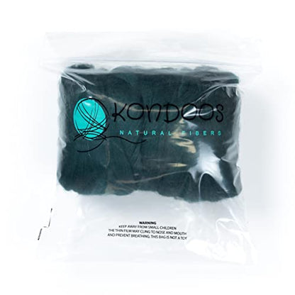 Colored Natural Wool roving (8 Ounce)