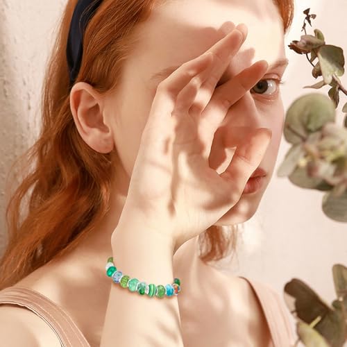 Green Mix Large Hole Beads (100 Count)