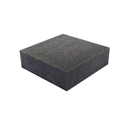 0.5" x 24" x 24" Charcoal High Density Upholstery Foam Cushion
