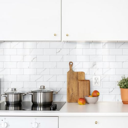 4 Pieces Peel and Stick Backsplash for Kitchen