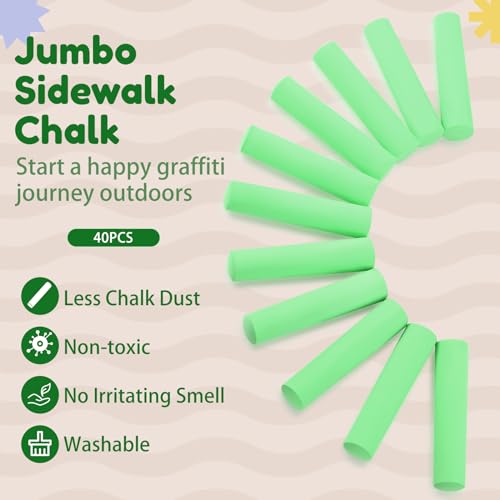 Jumbo Sidewalk Chalk for Kids Outdoor