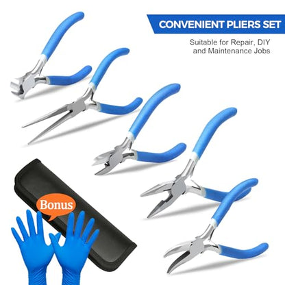 5 Pieces Mini Pliers