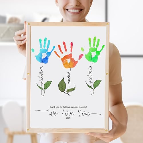 Flower Handprints Mother’s Day Handprint Art DIY Kit