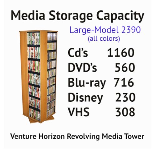 Revolving Media Tower 1000 White