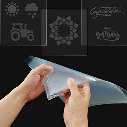 15 Pack 6 mil Blank Mylar Stencil Sheets