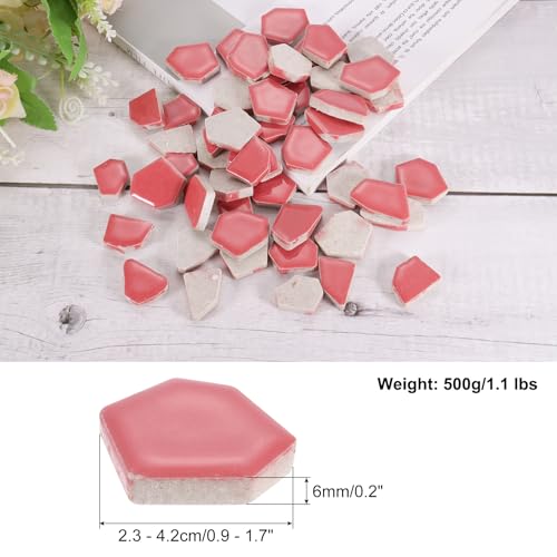 500g 1.1LB Irregular Ceramics Mosaic Tiles