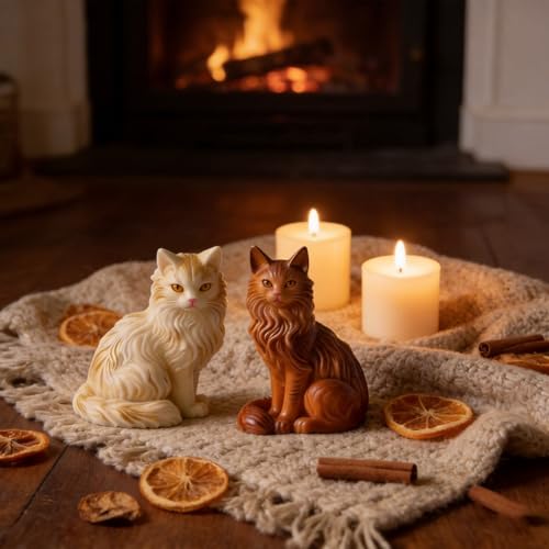 2 Pack 3D Cat Silicone Molds (2 Count)