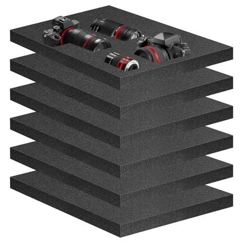 6 Pcs 16" x 12" x 1.5" Foam Inserts