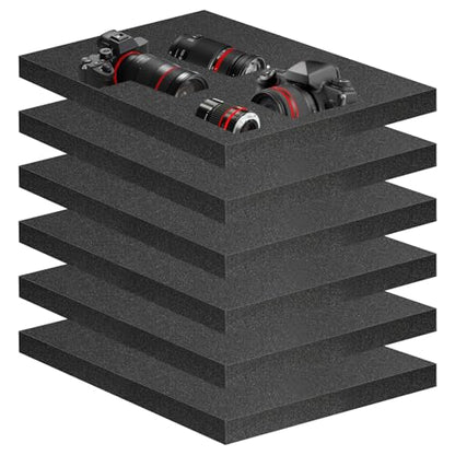 6 Pcs 16" x 12" x 1.5" Foam Inserts