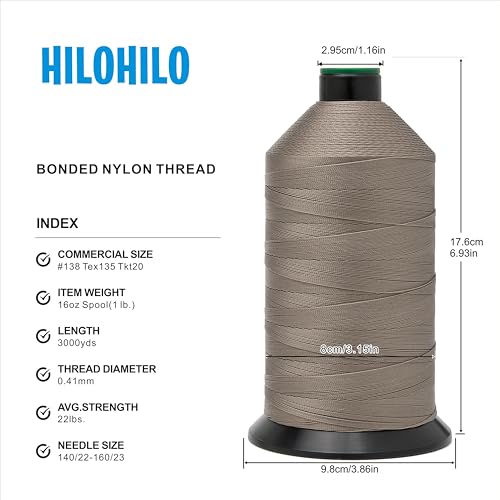 Extra Strong Bonded Nylon Thread #138 Tex135