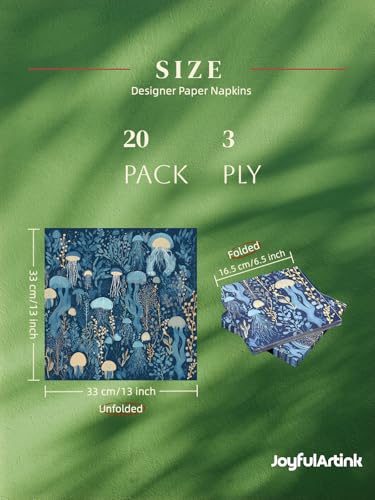 Jelly Garden Blue Paper Napkins 3 (20 Count)