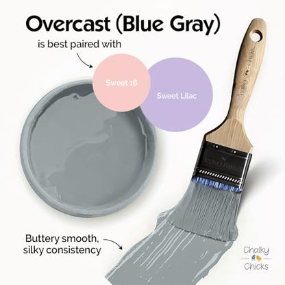 Overcast 16 Fl Oz Chalk Paint for Furniture All in One