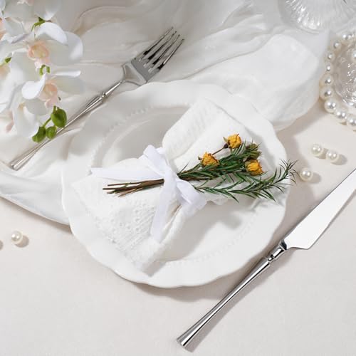 White Thin Velvet Ribbon