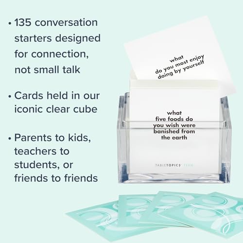 Teen Conversation Cards for Teenagers with Their Family & Friends