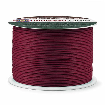 0.5mm Maroon Waxed Cord (327 Foot)