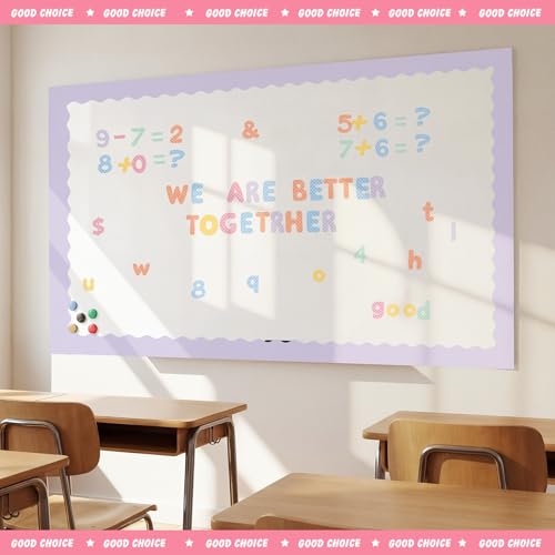 221 Pcs Pastel Checkered Bulletin Board Letters for Classroom (221 Count)