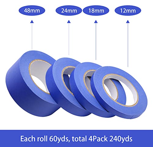 4 Pack Blue Painters Tape (4 Count)