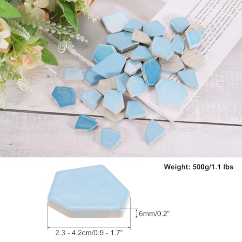 500g 1.1LB Irregular Ceramics Mosaic Tiles