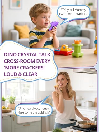 Walkie Talkies for Kids Rechargeable Dino Toy Cars 48H Playtime (2 Count)