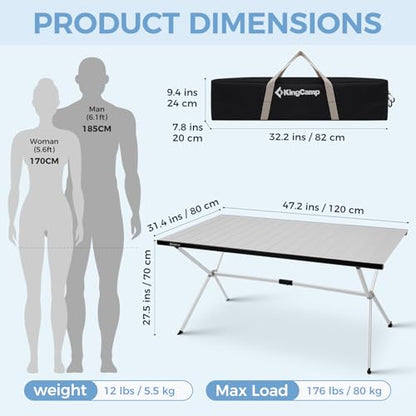 Large 47" Folding Camping Table