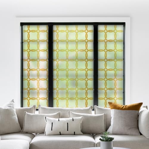 Celtic Knot Seamless Pattern Full Privacy Window Film 17.7'' x 78.7''