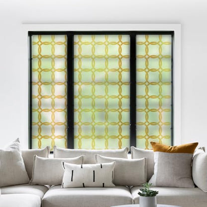Celtic Knot Seamless Pattern Full Privacy Window Film 17.7'' x 78.7''