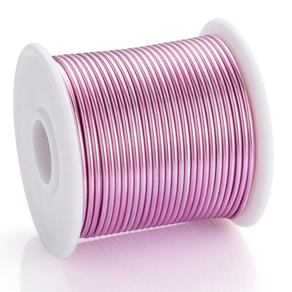 12 Gauge Pink Aluminum Craft Wire (103.68 Foot)