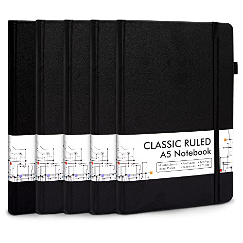 5 Pack Journal Notebook Bulk for School (5 Count)