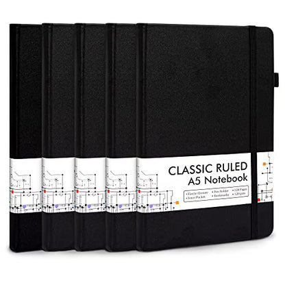 5 Pack Journal Notebook Bulk for School (5 Count)