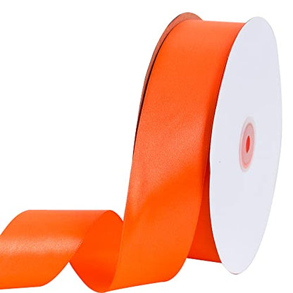 100 Yard Orange Satin Ribbon 1 (300 Foot)