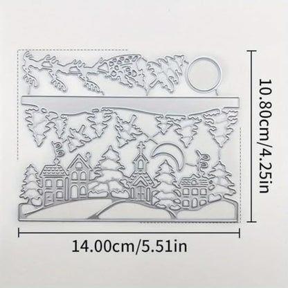 Metal Cutting Dies DIY Merry Christams Embossing Stencil Template Scrapbooking Card Making Mold Photo Album Arts Crafts Tools