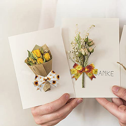 4 PCS Thanksgiving Fall Ribbons for Crafting