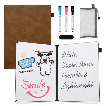 Portable White Board Dry Erase Notebook