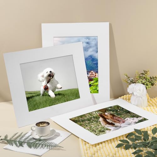 15 Pack White Picture Mats 20x16 for 11x14 Photos (15 Count)