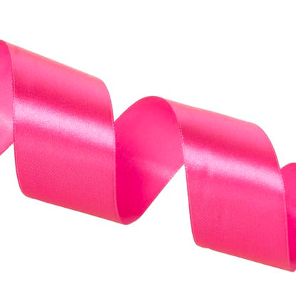 1 1 2 Inch Rose Red Solid Satin Ribbon for Gift Wrapping