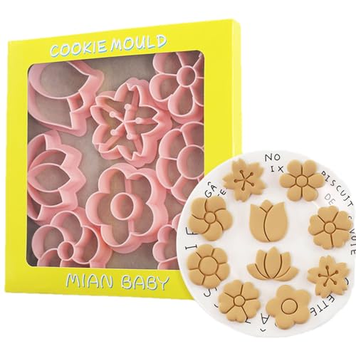 Flower Cookie Cutters Set (8 Count)