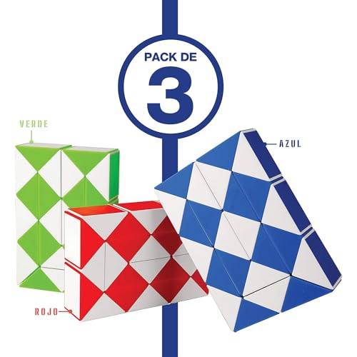 Sensory Fidget Snake Cube Twist Puzzles (3 Count)