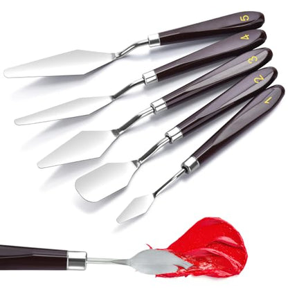 5 Piece Palette knifes Painting Knife Set Supplies for Oil