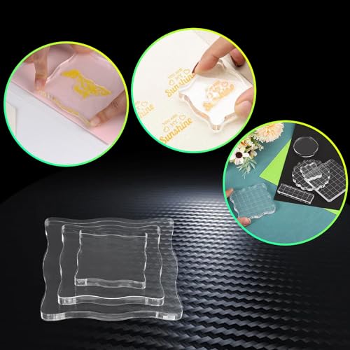 3 Piece Clear Acrylic Stamp Blocks (3 Count)